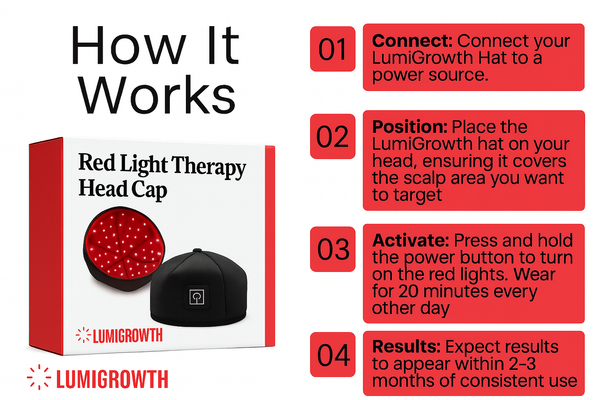 FDA Approved HairRevive Red Light Therapy Hat - LumiGrowth